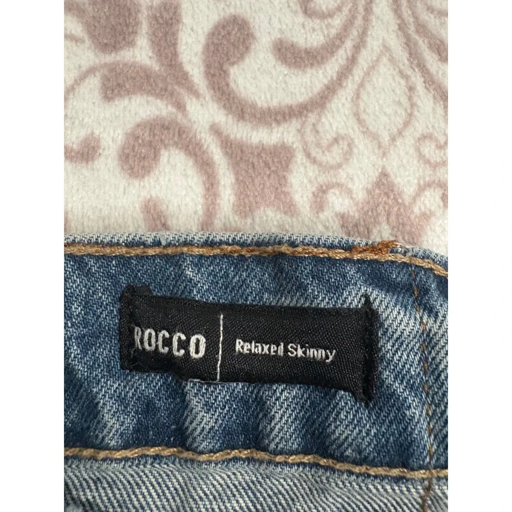 True Religion Rocco Relaxed Skinny Jeans Mens 31 Medium Wash Blue Denim 100 Cott